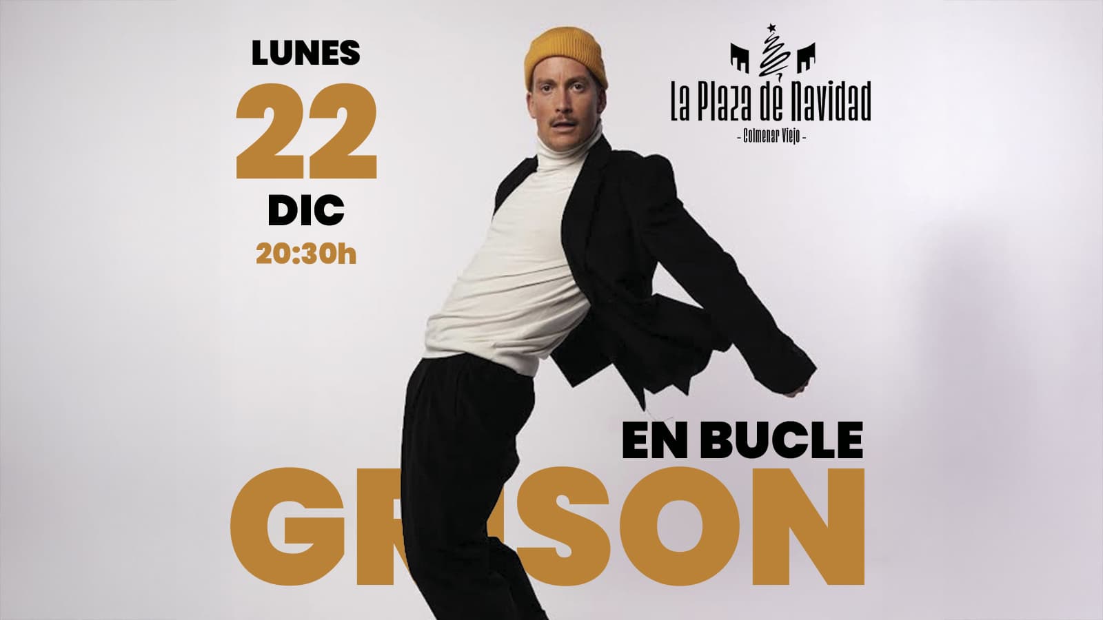 Imagen del evento Espectaculo de Grison "En bucle" - Eventos navideños en Colmenar Viejo